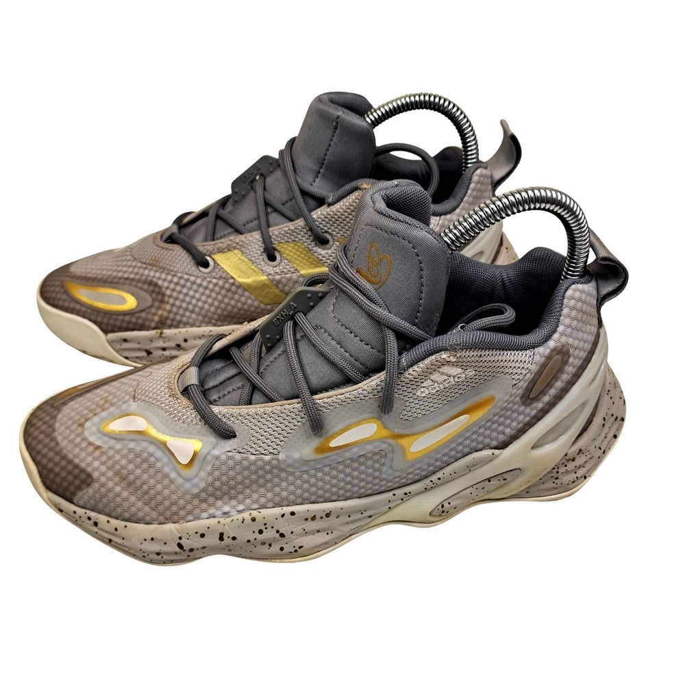Adidas Exhibit A Candace Parker Ace Grey Gold Basketball Shoes GY0992 Womens 8